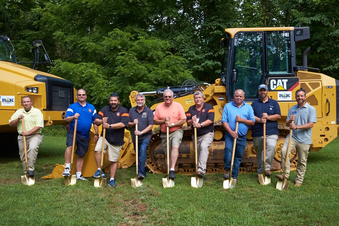 July 30, 2018 - Barnhart, MO: Arnold Rifle & Pistol Club ceremonial groundbreaking for a new long-distance rifle range to be built by R&K Excavating of Bloomsdale, MO.